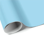 Sky Blue Glossy Wrapping Paper Cadeaupapier (Rol Hoek)