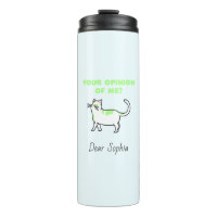 Sky Blue Haughty Cat Thermal Tumbler