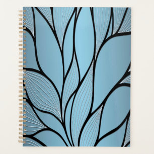 Sky Blue Hues Creative Leave Motif