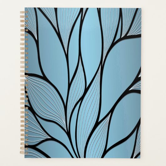 Sky Blue Hues Creative Leave Motif (Devant)