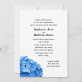 Sky Blue Hydrangea Beide partners Kaart (Voorkant)