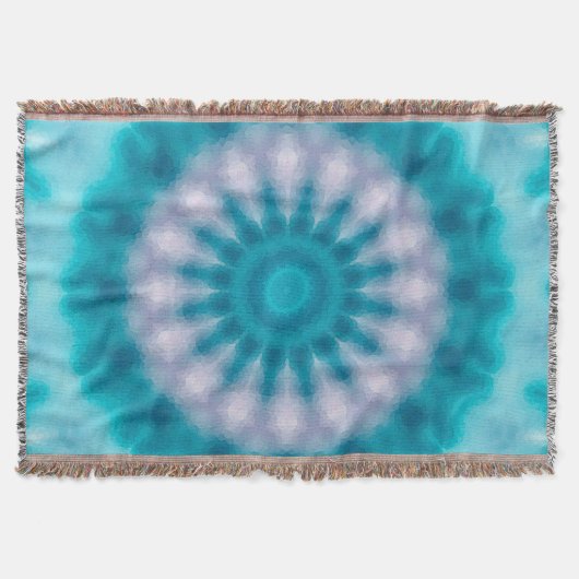 Sky blue kaleidoscoop deken (Voorkant)