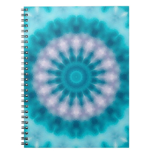 Sky blue kaleidoscoop notitieboek (Voorkant)