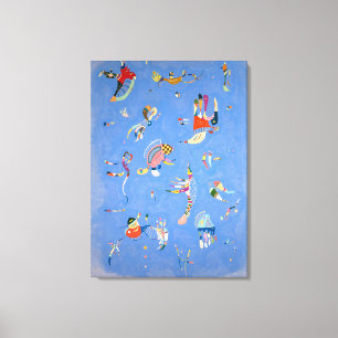 Sky Blue Kandinsky Canvas Afdruk
