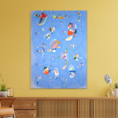 Sky Blue | Kandinsky | Canvas Afdruk (Insitu (Woonkamer))