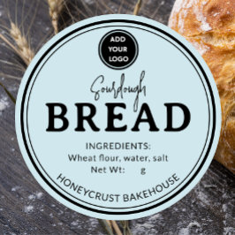 Sky Blue Logo Bakery Sourdough Bread Sticker