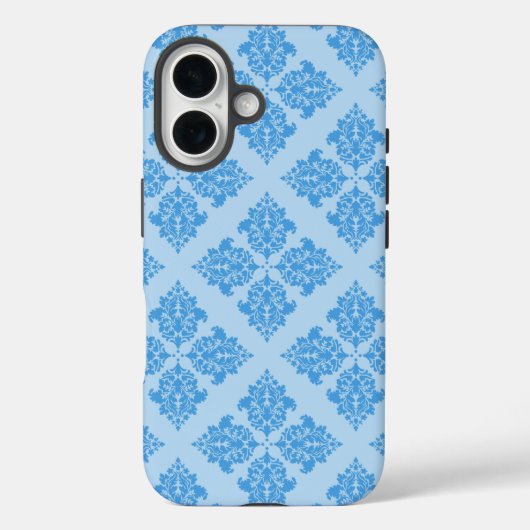 Sky Blue Moroccan Damask Case-Mate iPhone Case (Achterkant)