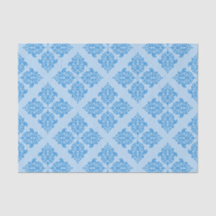Sky Blue Moroccan Damask Tissuepapier