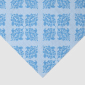 Sky Blue Moroccan Damask Tissuepapier (Detail)