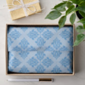 Sky Blue Moroccan Damask Tissuepapier (Geschenk)