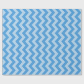 Sky Blue Moroccan Moods Chevrons Cadeaupapier (Vlak)