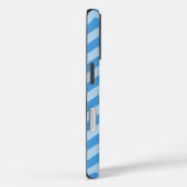 Sky Blue Moroccan Moods Chevrons met Monogram Case-Mate iPhone Case (Achterkant / Rechts)
