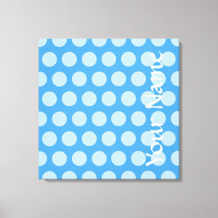 Sky Blue Moroccan Moods Stippen Canvas Afdruk