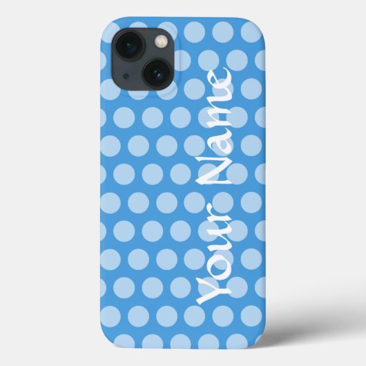 Sky Blue Moroccan Moods Stippen Case-Mate iPhone Case (Achterkant)