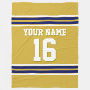 Sky Blue Navy White Team Jersey Sports Jersey Fleece Deken