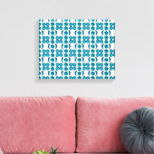 Sky Blue Pattern Canvas Afdruk (Insitu (Woonkamer))