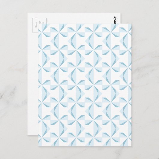Sky Blue Pinwheels Briefkaart (Voorkant / Achterkant)