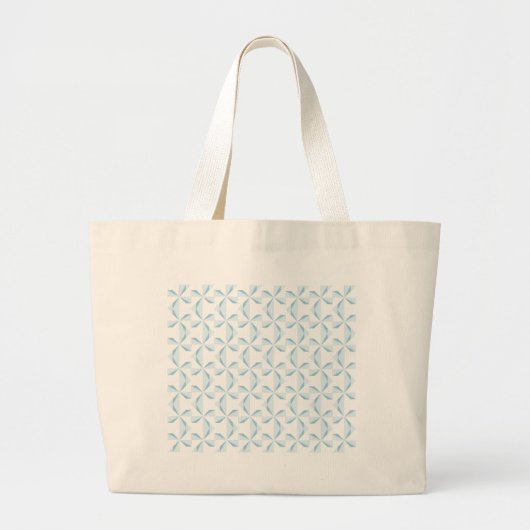 Sky Blue Pinwheels Grote Tote Bag (Voorkant)