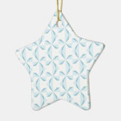 Sky Blue Pinwheels Keramisch Ornament (Links)