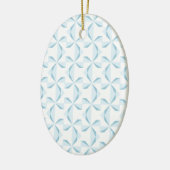 Sky Blue Pinwheels Keramisch Ornament (Links)