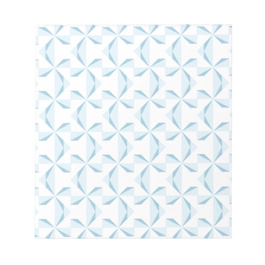 Sky Blue Pinwheels Notitieblok (Voorkant)