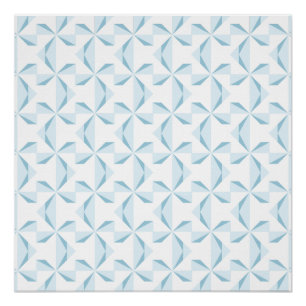 Sky Blue Pinwheels Perfect Poster