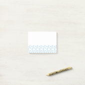 Sky Blue Pinwheels Post-it® Notes (Op bureau)
