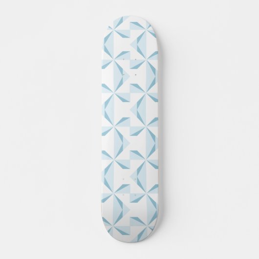 Sky Blue Pinwheels Skateboard (Voorkant)