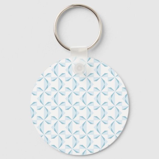 Sky Blue Pinwheels Sleutelhanger (Voorkant)