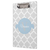 Sky Blue Quatrefoil - Aangepast klembord (Links)