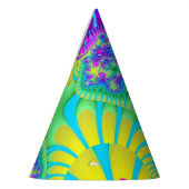 Sky Blue Rainbow Melt Feesthoedjes (Links)