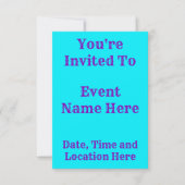 Sky Blue Rainbow Melt Kaart (Voorkant)