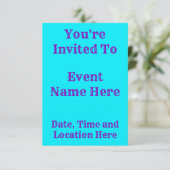 Sky Blue Rainbow Melt Kaart (Staand voorkant)