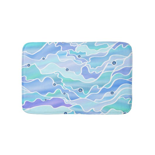 Sky Blue Seascape Abstract Badmat (Voorkant)