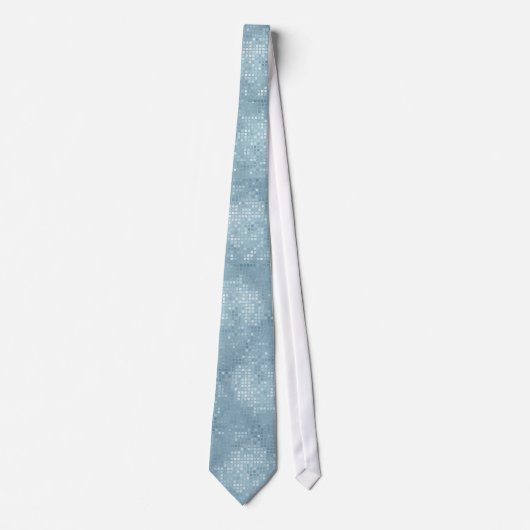 Sky Blue Sequin Effect Stropdas (Voorkant)