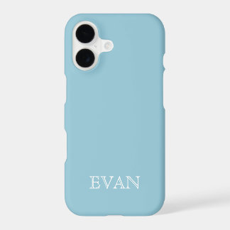 SKY BLUE Solid Color Arrière - plan iPhone X Coque
