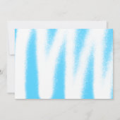 Sky Blue Spray Paint Photo Graduparty Kaart (Achterkant)