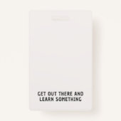 Sky Blue Stripe Homeschool Student ID Badge (Dos)