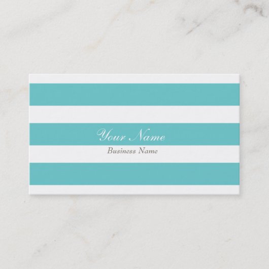 Sky Blue Stripe Visitekaartje (Voorkant)