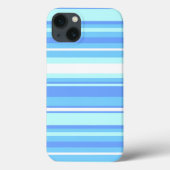 Sky blue stripes Hoesje-Mate iPhone case (Achterkant)