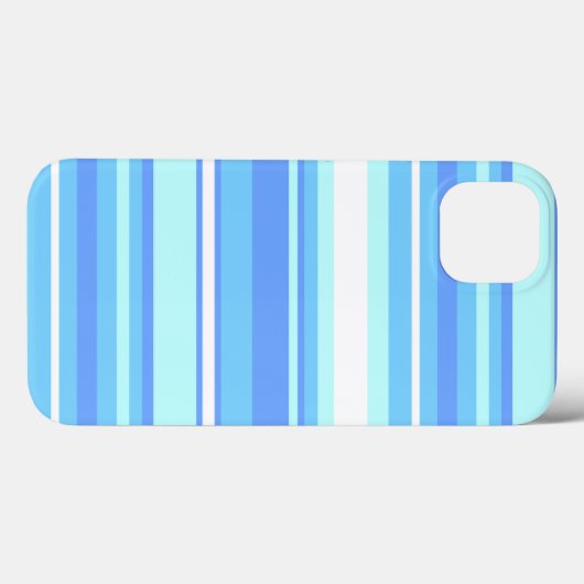Sky blue stripes Hoesje-Mate iPhone case (Achterkant (horizontaal))