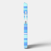 Sky blue stripes Hoesje-Mate iPhone case (Achterkant / Links)