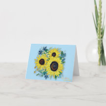 Sky Blue "Sunny Day" Kaart