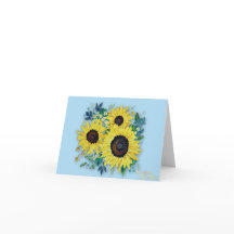 Sky Blue "Sunny Day" Kaart