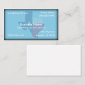 Sky Blue Texas Flag Map Visitekaartje (Voorkant / Achterkant)