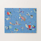 Sky Blue van Wassily Kandinsky Legpuzzel (Horizontaal)