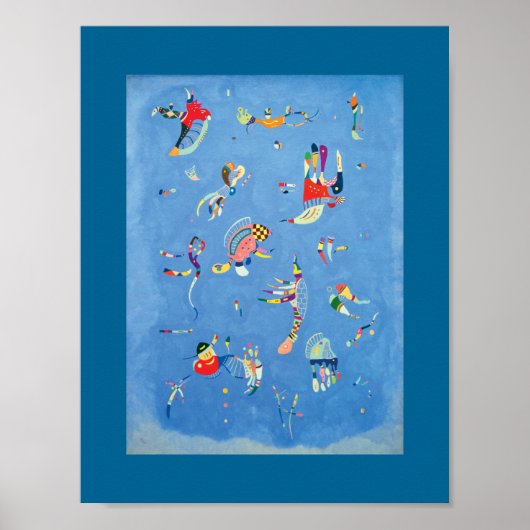 Sky Blue van Wassily Kandinsky Poster (Voorkant)
