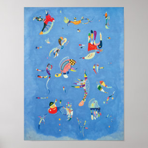 Sky Blue van Wassily Kandinsky Poster