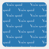 Sky Blue Vierkante Sticker (Voorkant)