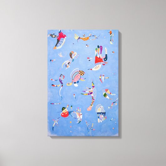 Sky Blue | Wassily Kandinsky Canvas Afdruk (Voorkant)